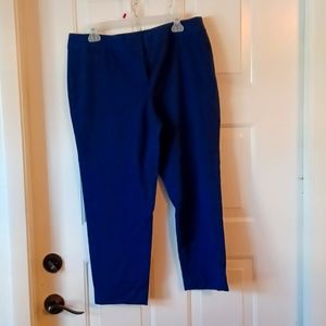 LIZ CLAIBORNE WOMEN'S [SIZE]14 BLUE EMMA ANKLE PANTS